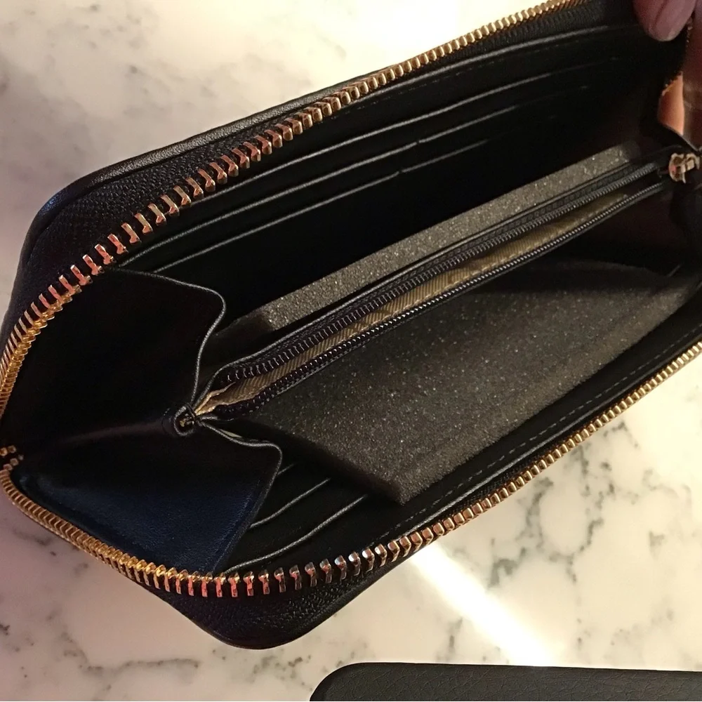 NWT COLE HAAN “Linley” Perforated Travel Wallet GORGEOUS! - Picture 8 of 9